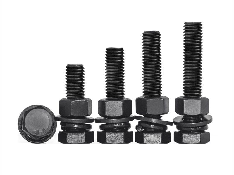 Hex Cap Screws and Hex Bolts with Washers and nuts