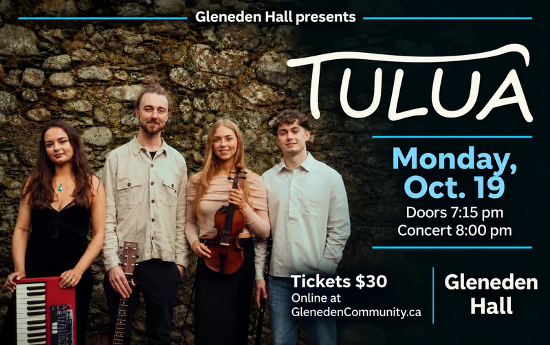 TULUA performing at Gleneden Hall on Monday, October 19