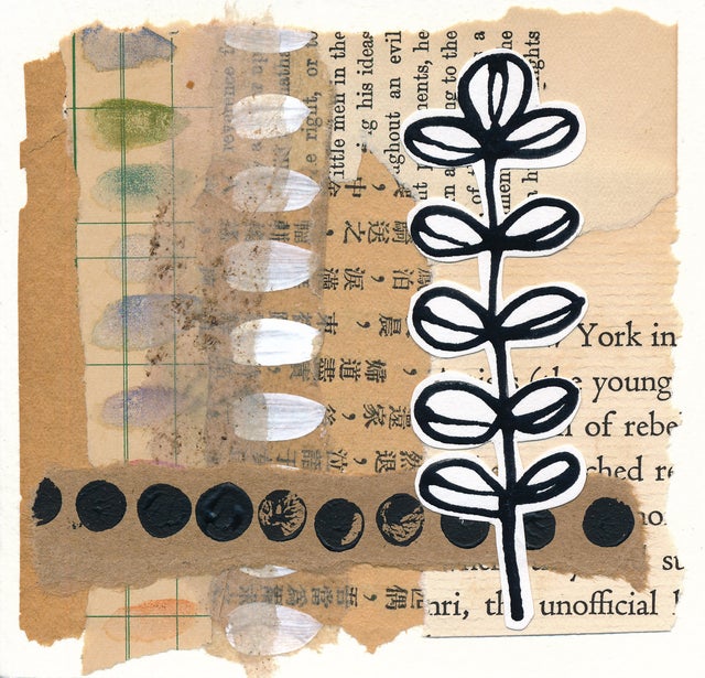4x4 Mixed Media Collage #13