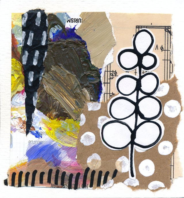 4x4 Mixed Media Collage #16
