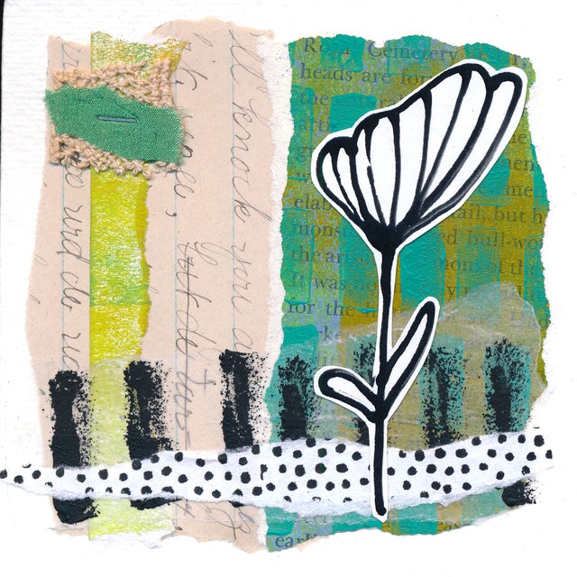 4x4 Mixed Media Collage #20