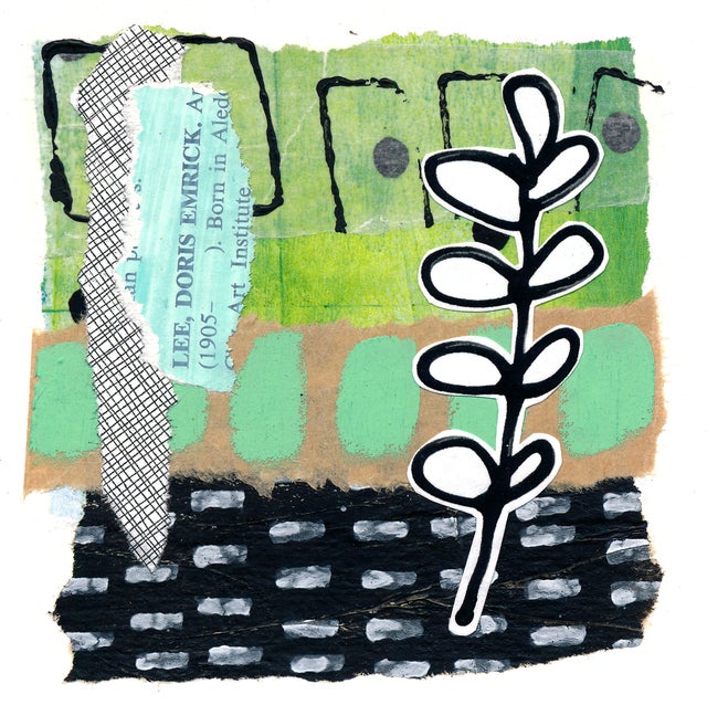 4x4 Mixed Media Collage #1
