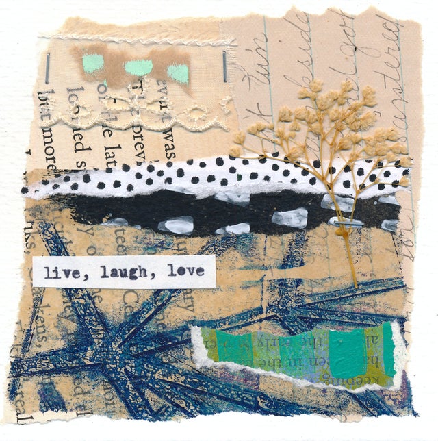 4x4 Mixed Media Collage #21