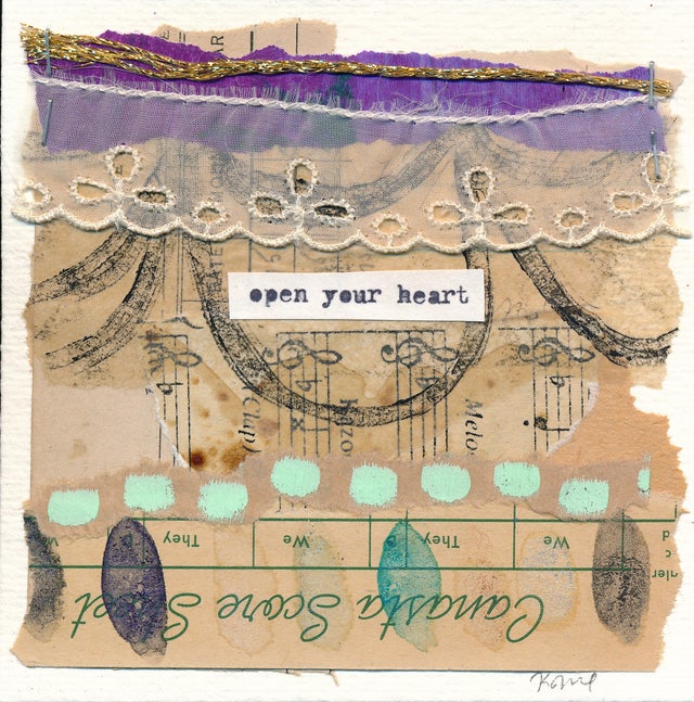4x4 Mixed Media Collage #22