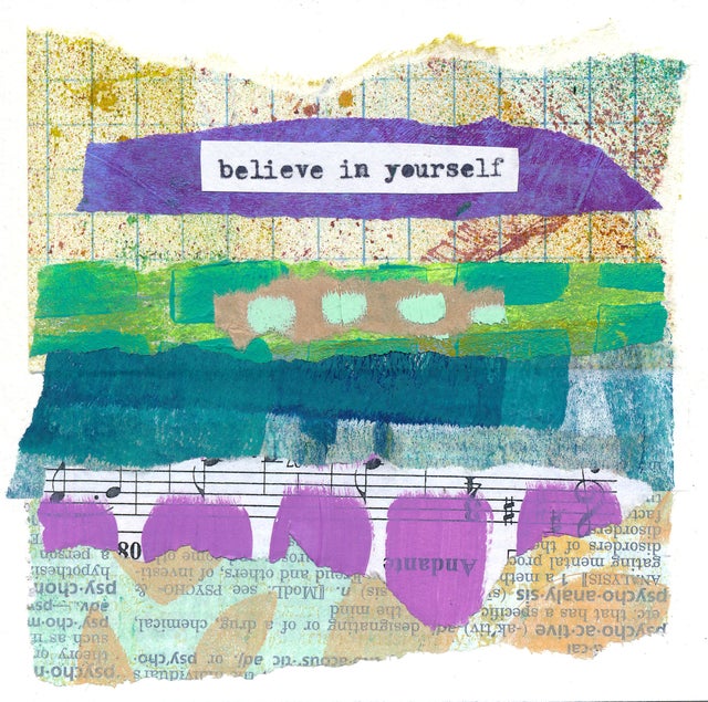 4x4 Mixed Media Collage #28