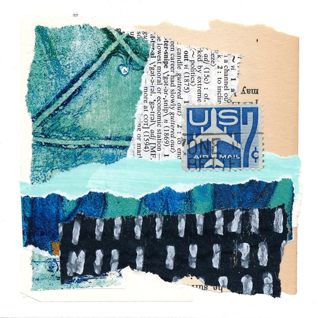 4x4 Mixed Media Collage #4
