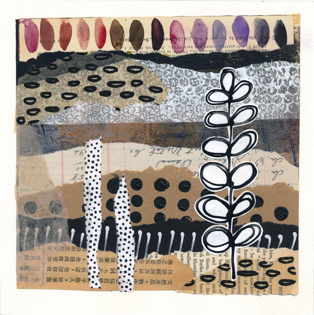 8x8 Mixed Media Collage #65