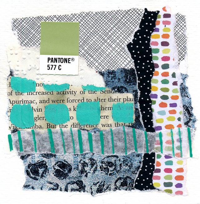 4x4 Mixed Media Collage #9