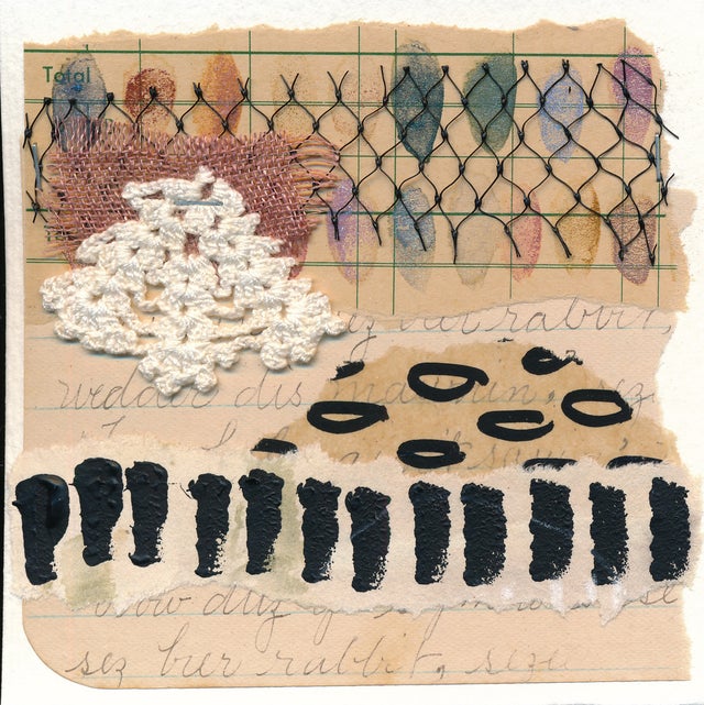 4x4 Mixed Media Collage #10