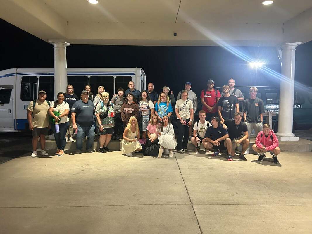 The New York Missions Team heading to the airport to fly to New York City.