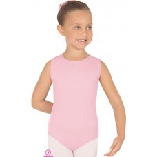 Bright Pink Stretch Nylon Leotard - Short Sleeve
