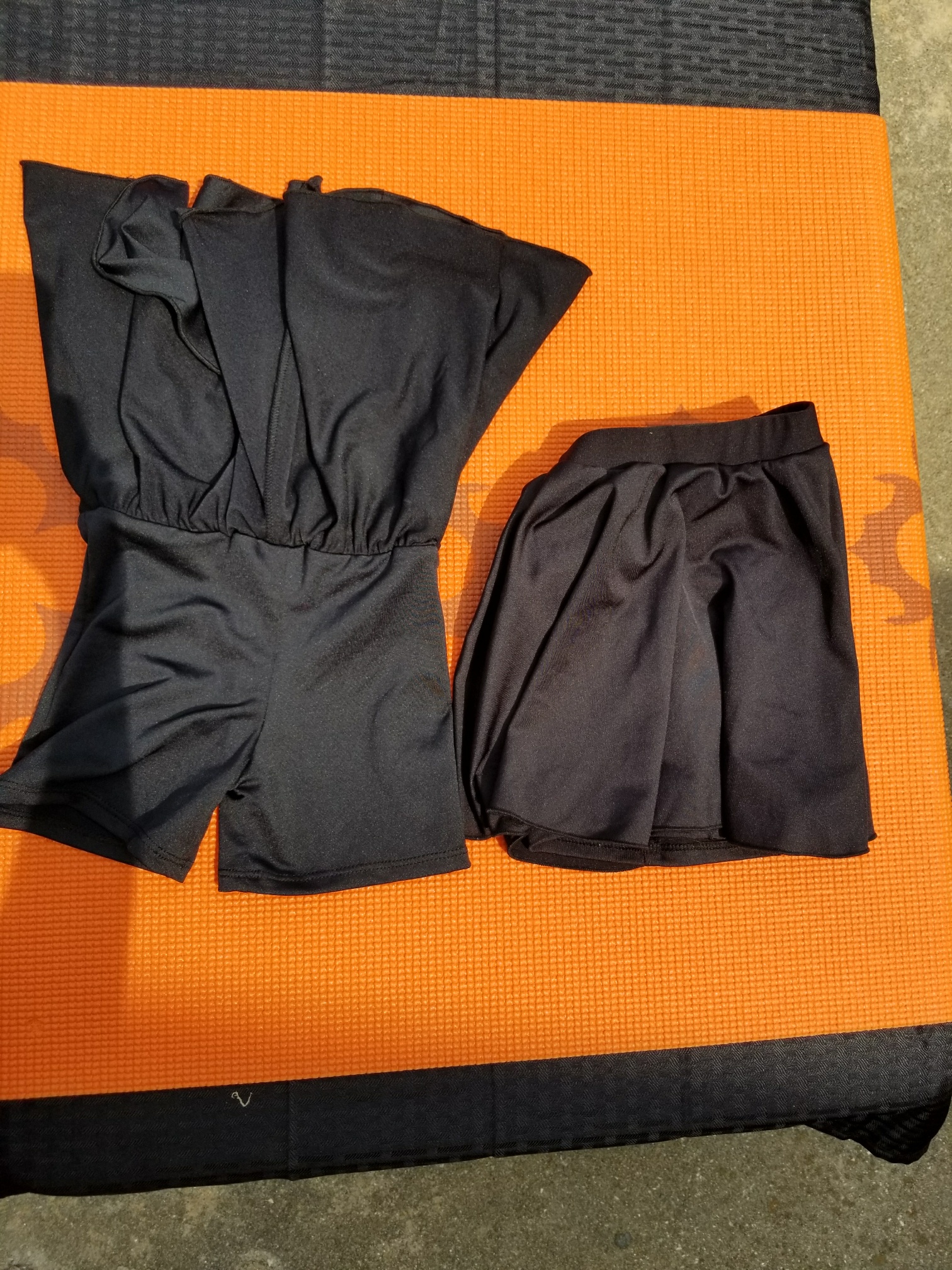 Black Spandex Skort