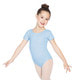Short sleeve light blue leotard