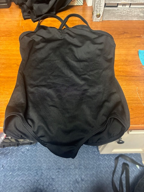 Black camisole leotard
