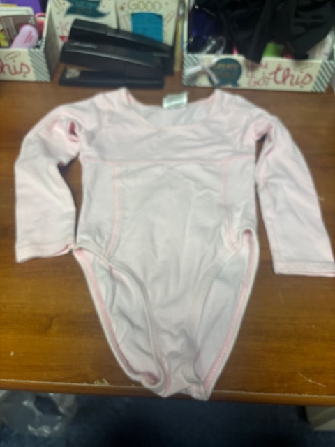 Pink long sleeve leotard