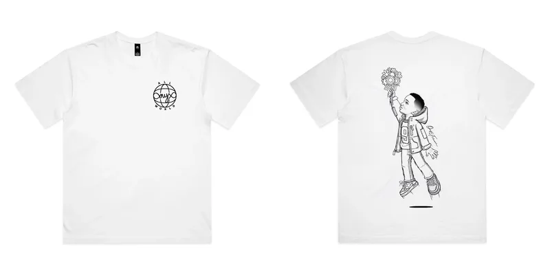 All Onyx World T-Shirt, WHITE