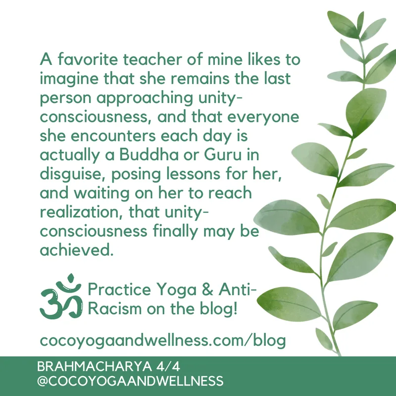 A favorite teacher of mine likes to imagine that she remains the last person approaching unity-consciousness, and that everyone she encounters each day is actually a Buddha or Guru in disguise, posing lessons for her, and waiting on her to reach realization, that unity-consciousness finally may be achieved. 

Coco Yoga & Wellness