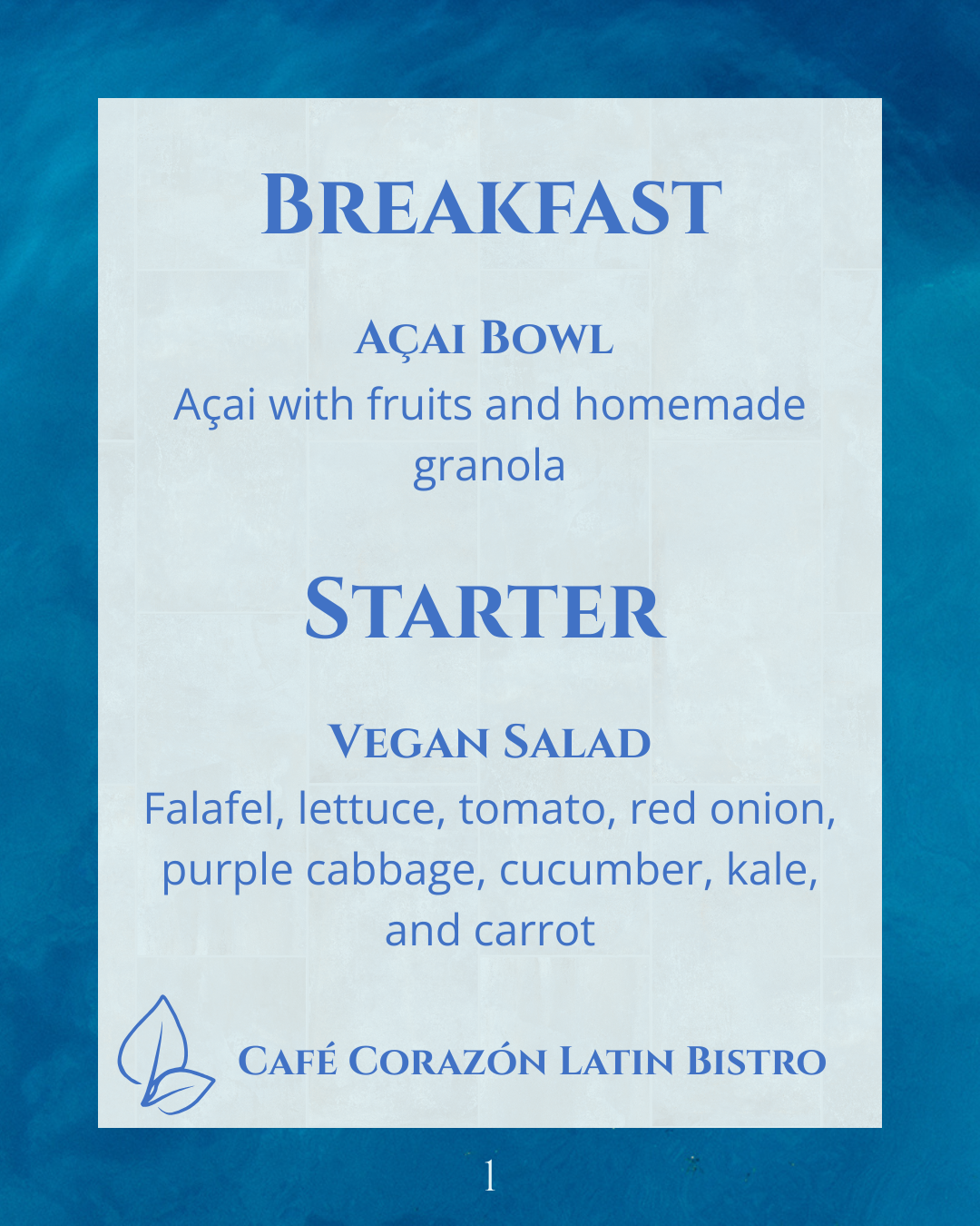 Vegan Food Playas del Coco Cafe Corazon