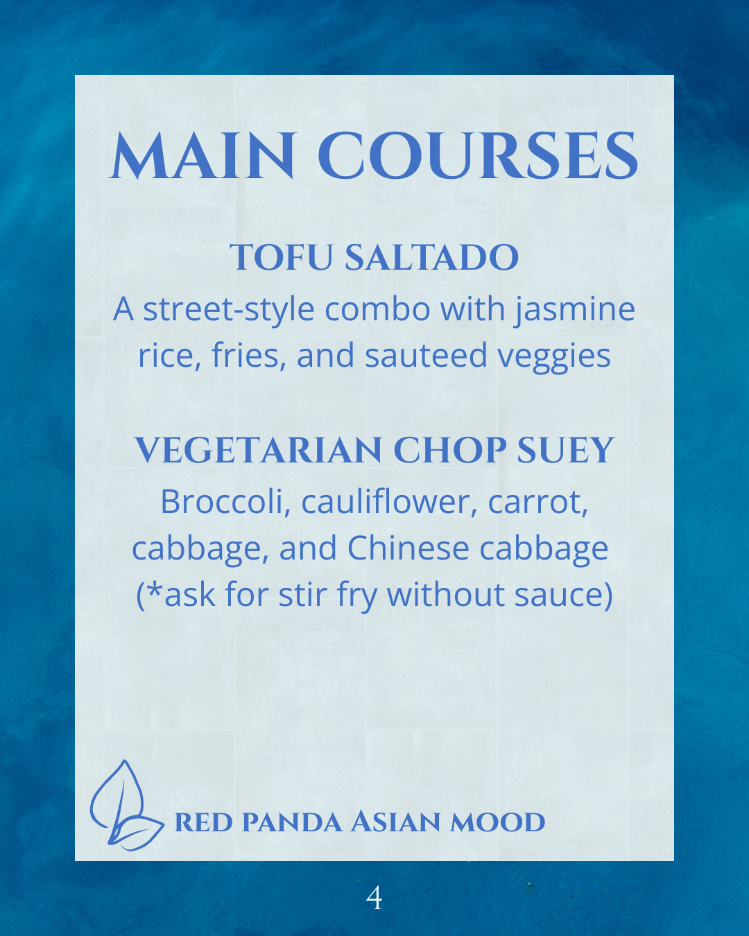 Red Panda Vegan Asian Food Playas del Coco Costa Rica