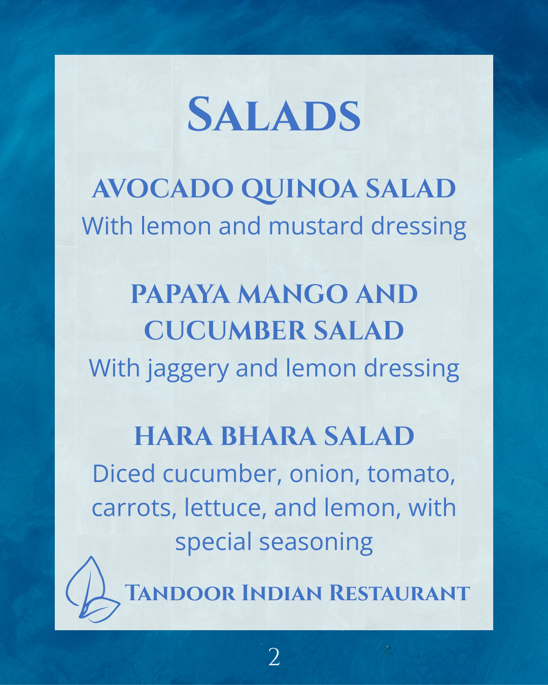 Vegan Food Playas del Coco Tandoor Indian Restaurant