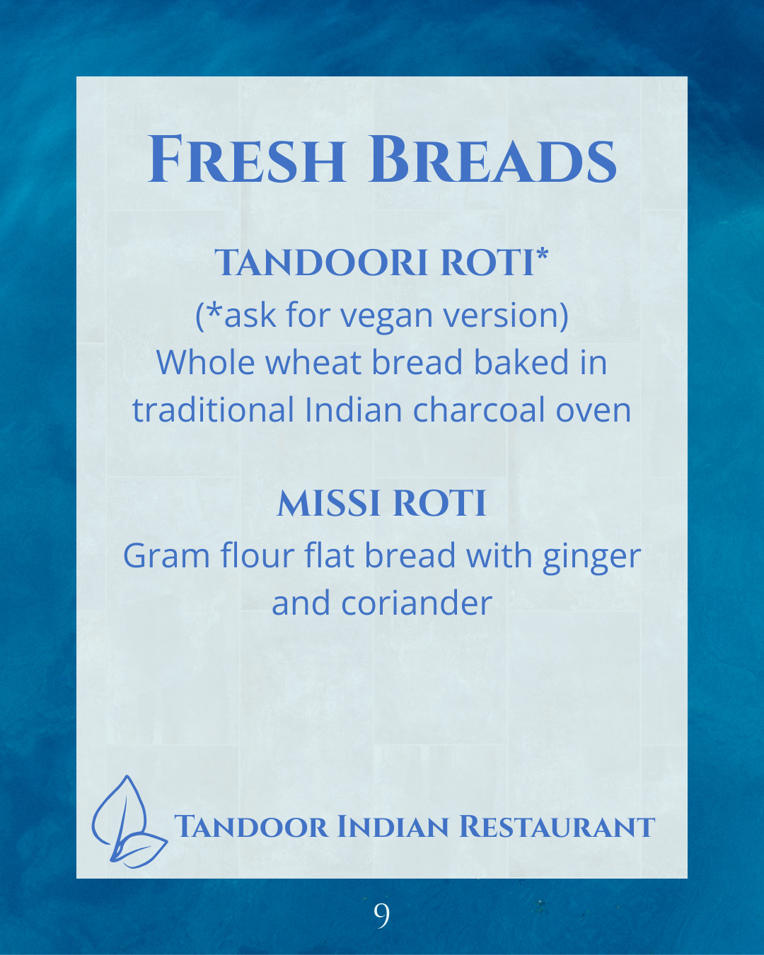 Vegan Food Playas del Coco Tandoor Indian Restaurant