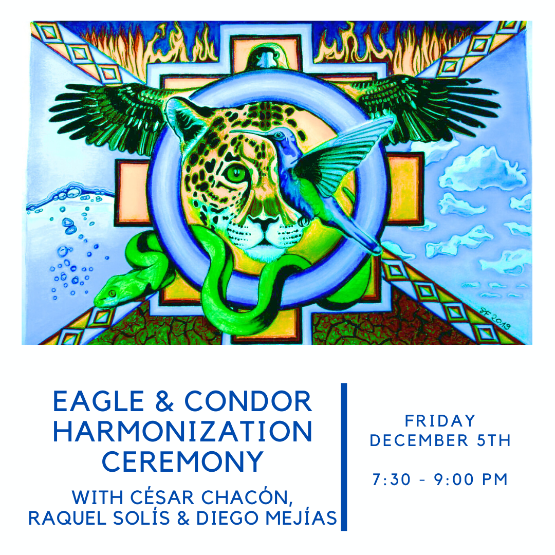 Eagle Condor Harmonization Ceremony Andean Cosmovision Cesar Chacon Raquel Solis Diego Mejia Playas del Coco Costa Rica