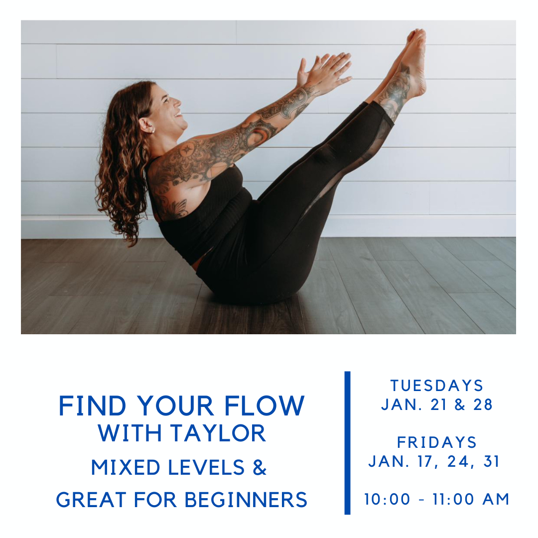 Find your Flow Yoga with Taylor Coco Yoga and Wellness