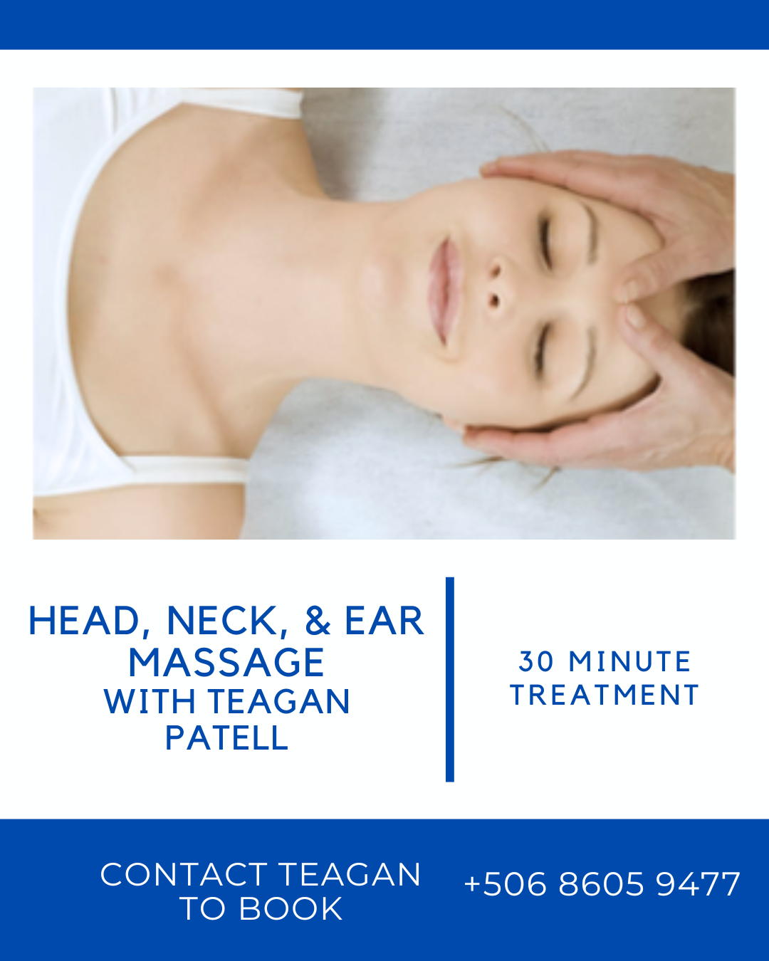 Head Neck and Ear Massage with Teagan Patell Playas del Coco Costa Rica