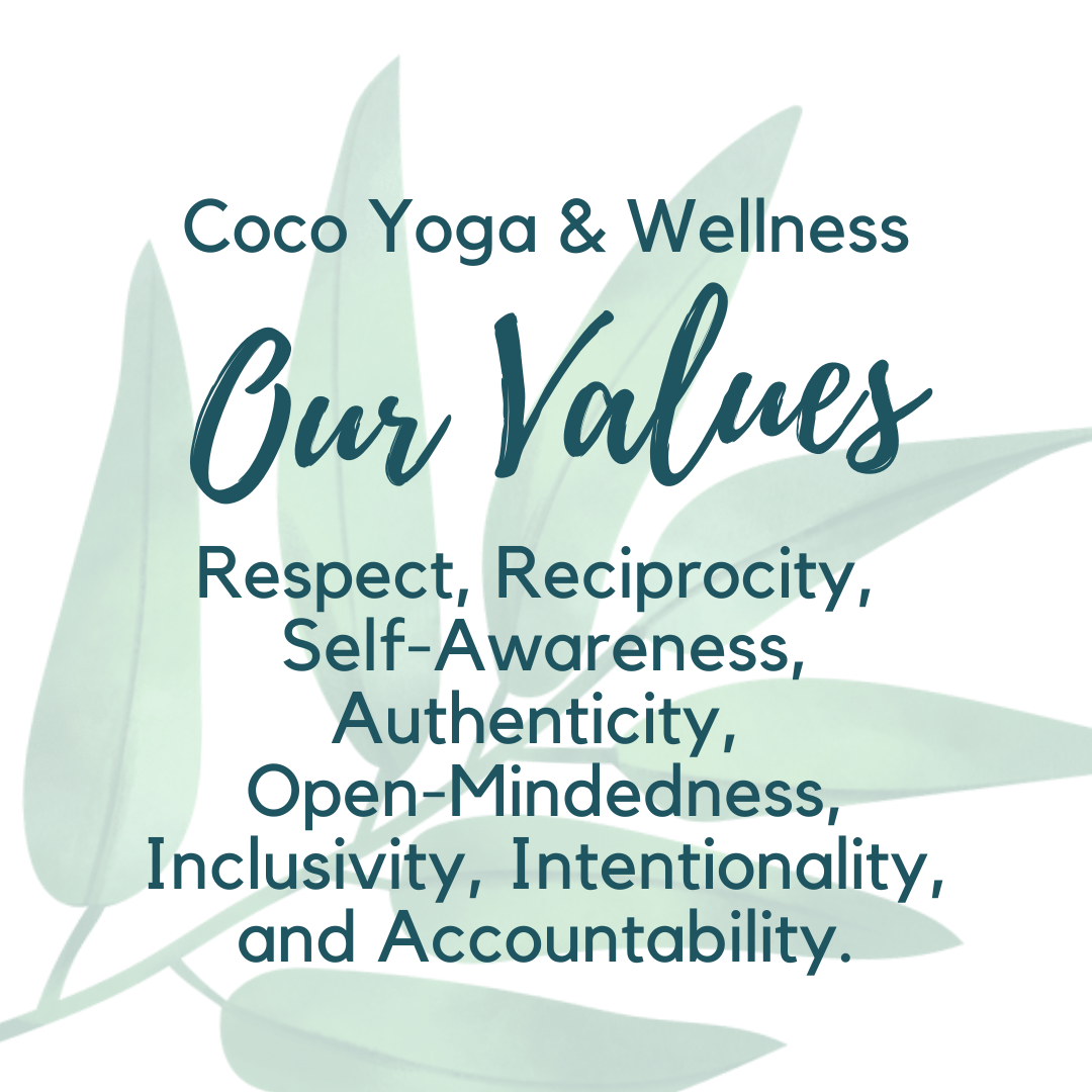 Coco Yoga & Wellness Our Values