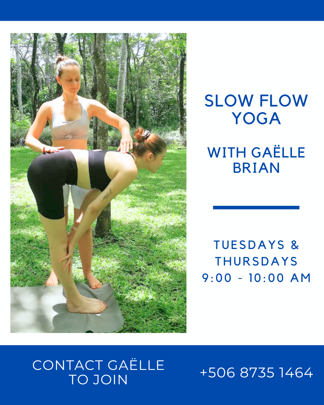 Slow Flow Vinyasa Yoga Class with Gaelle Brian Playas del Coco Costa Rica