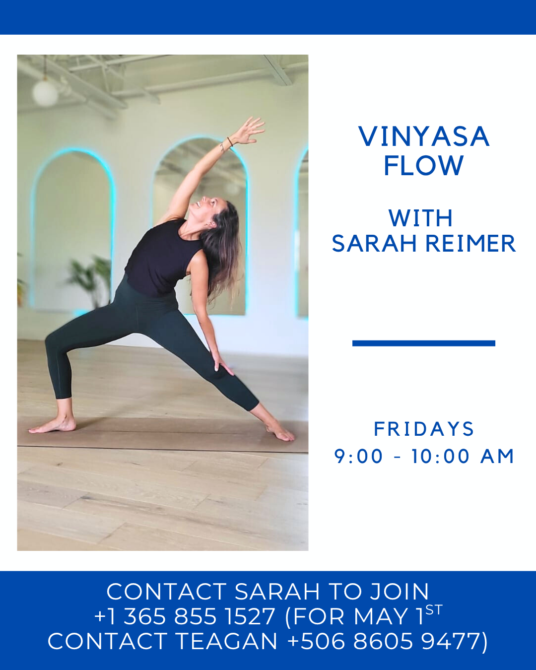 Vinyasa Flow Yoga Classes Playas del Coco Costa Rica with Sarah Reimer