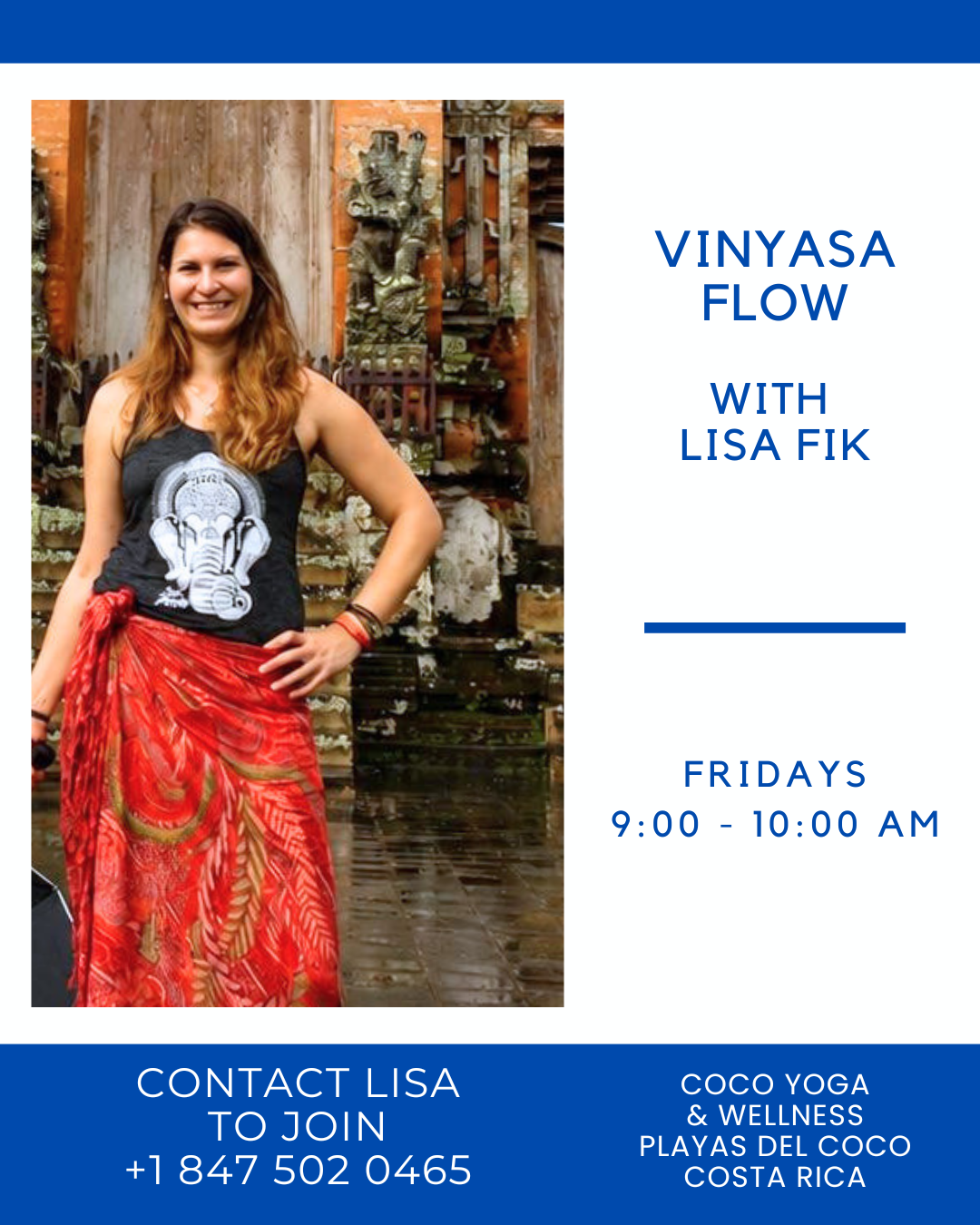 Vinyasa Flow Yoga Class with Lisa Fik Playas del Coco Costa Rica