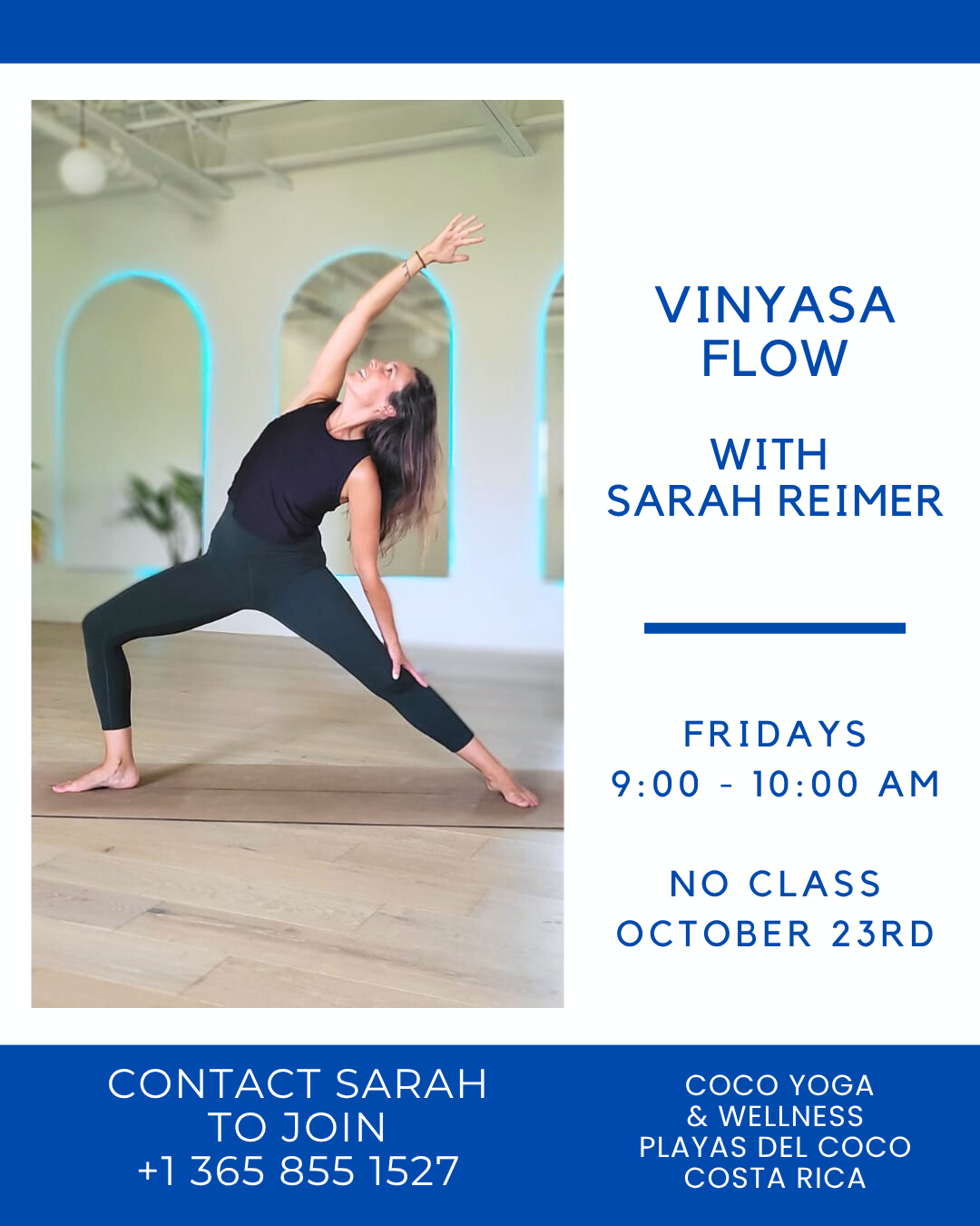 Gentle Vinyasa Flow Mixed Levels Class by the beach with Sarah Reimer in Guanacaste