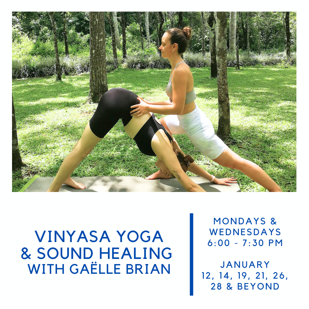 Vinyasa Yoga & Sound healing Gaelle Brian Playas del Coco Costa Rica