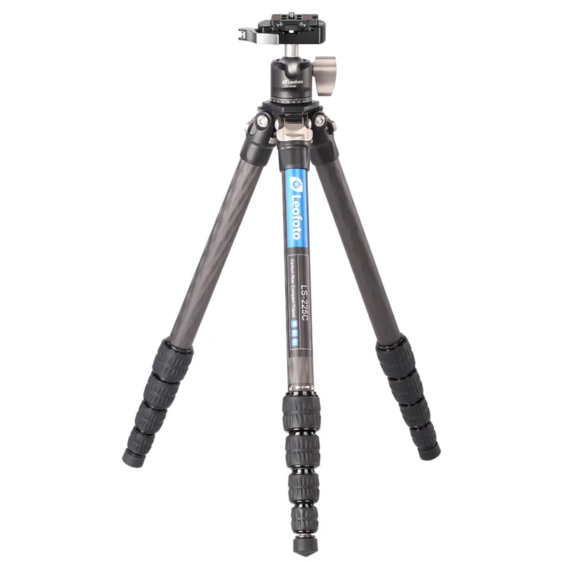 Leofoto LS-225C Ranger Series 5 Section Carbon Fibre Tripod with LH-25LR (Lever Release) Ball Head