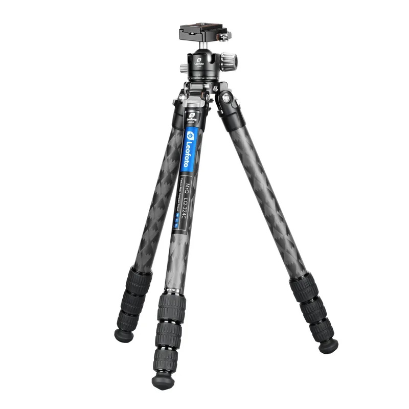Leofoto LQ-324C Mr.Q Series 4 Section Carbon Fibre Tripod with LH-40LR (Lever Release) Ball Head