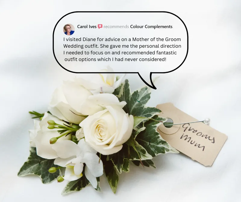 Mother of Groom, Outfit Styling review, Colour Complements, Ramsgate, Kent