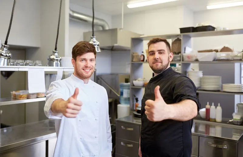 Happy chefs