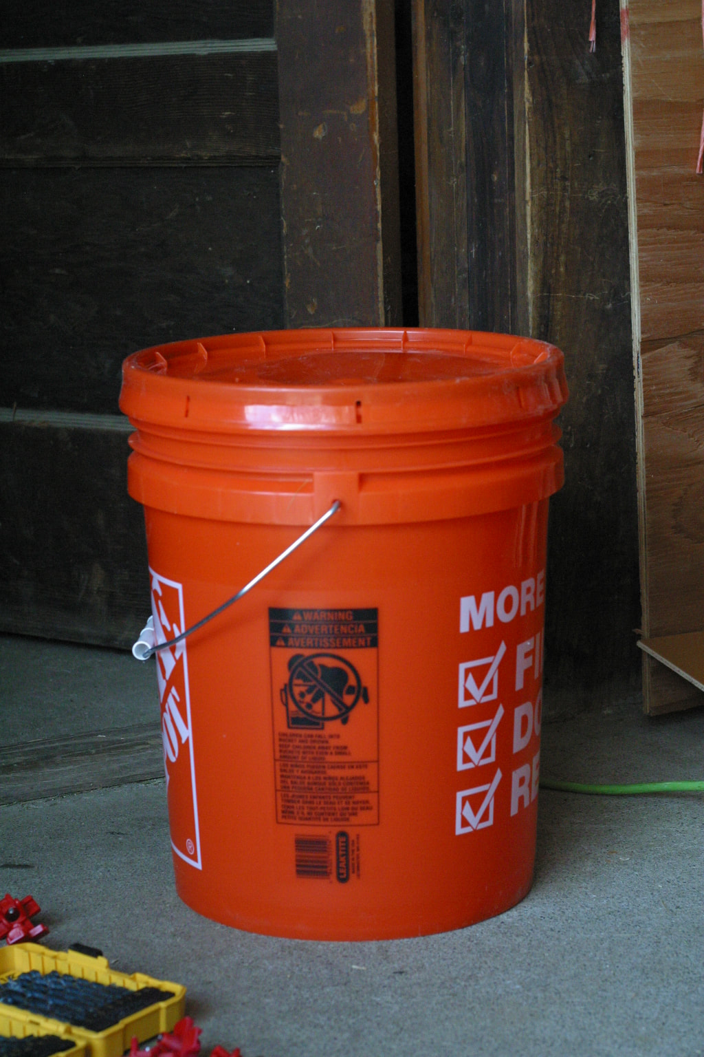 DIY chicken waterer made from a 5 gallon bucket