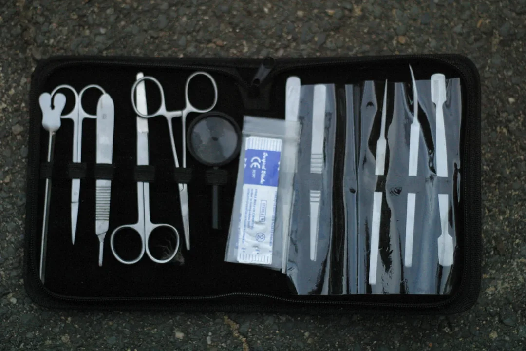A scalpel set