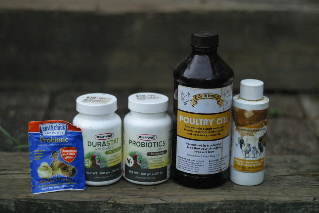 Poultry supplements for a first aid kit.