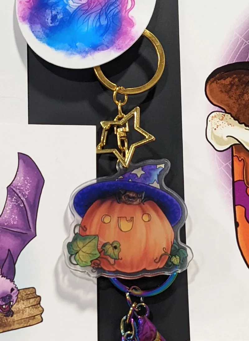 Pumpkin Witch charm