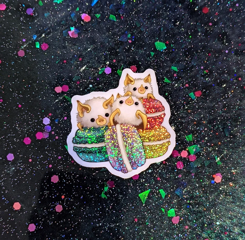 Baccaron Holographic Glitter Sticker