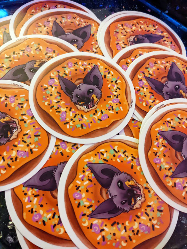 Halloween Donut bat