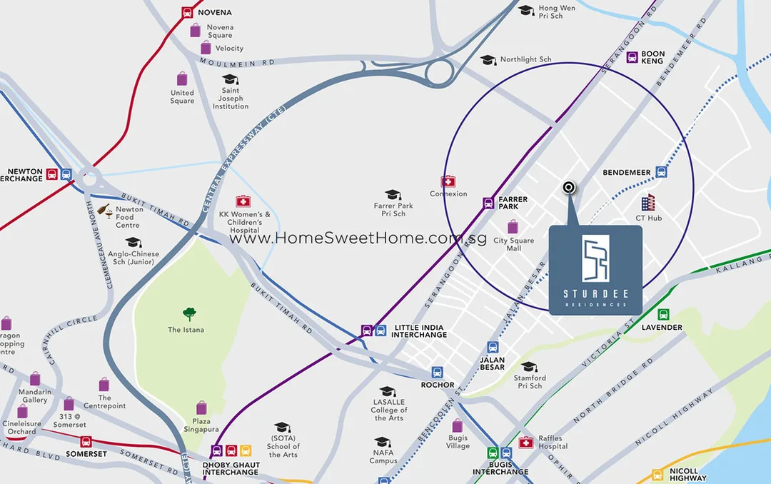 Sturdee Residences Condo Location