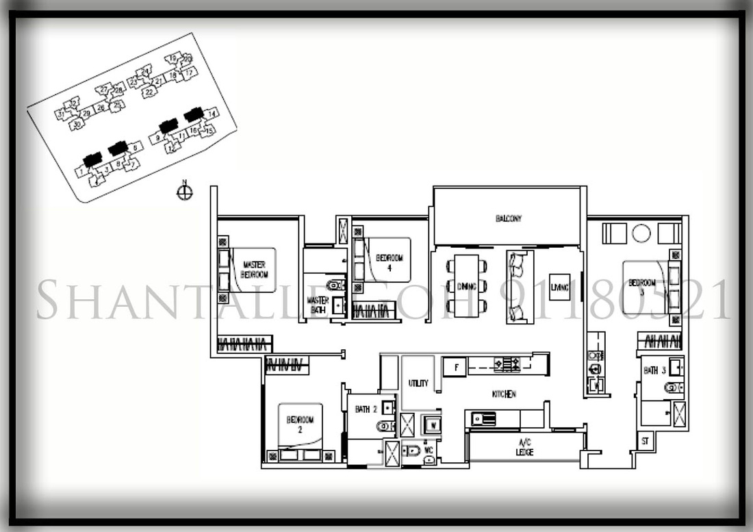 Twin fountains ec floor plans 4 bedroom dual key