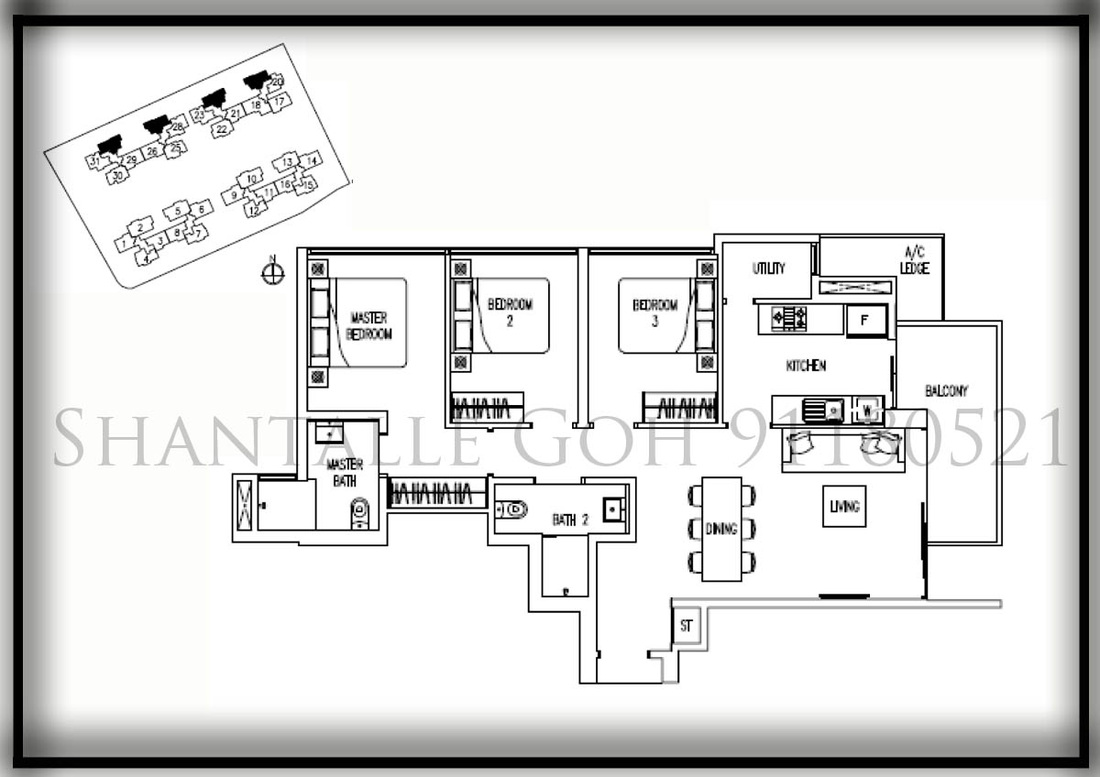 Twin fountains ec floor plans 3 bedroom verandah