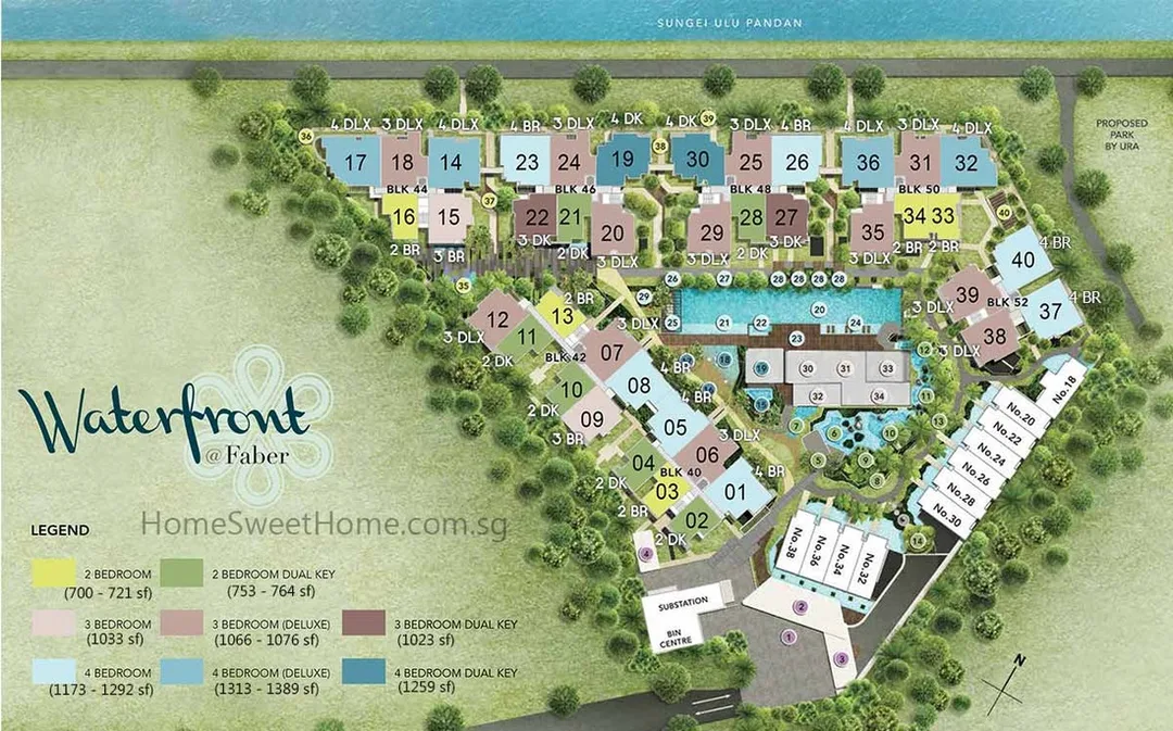 Waterfront at Faber Walk - Site Plan