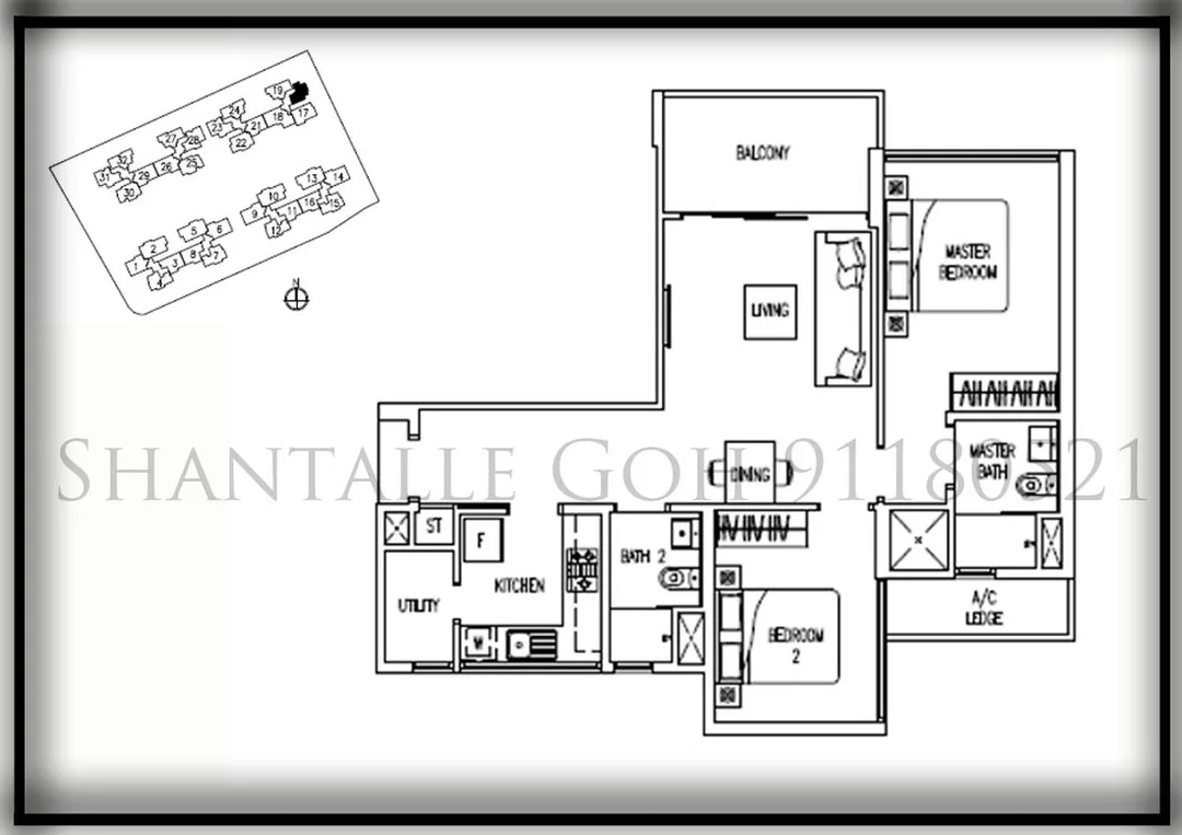 Twin fountains ec floor plans 2 bedroom