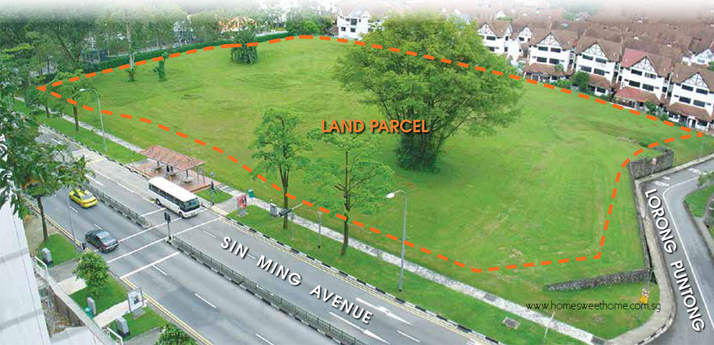 GLS Land Sales URA - Price Discount - Showflat address: Actual site, beside Flame Tree Park condo. @ Sin Ming Ave / Lorong Puntong